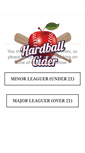 Mobile Screenshot of hardballcider.com